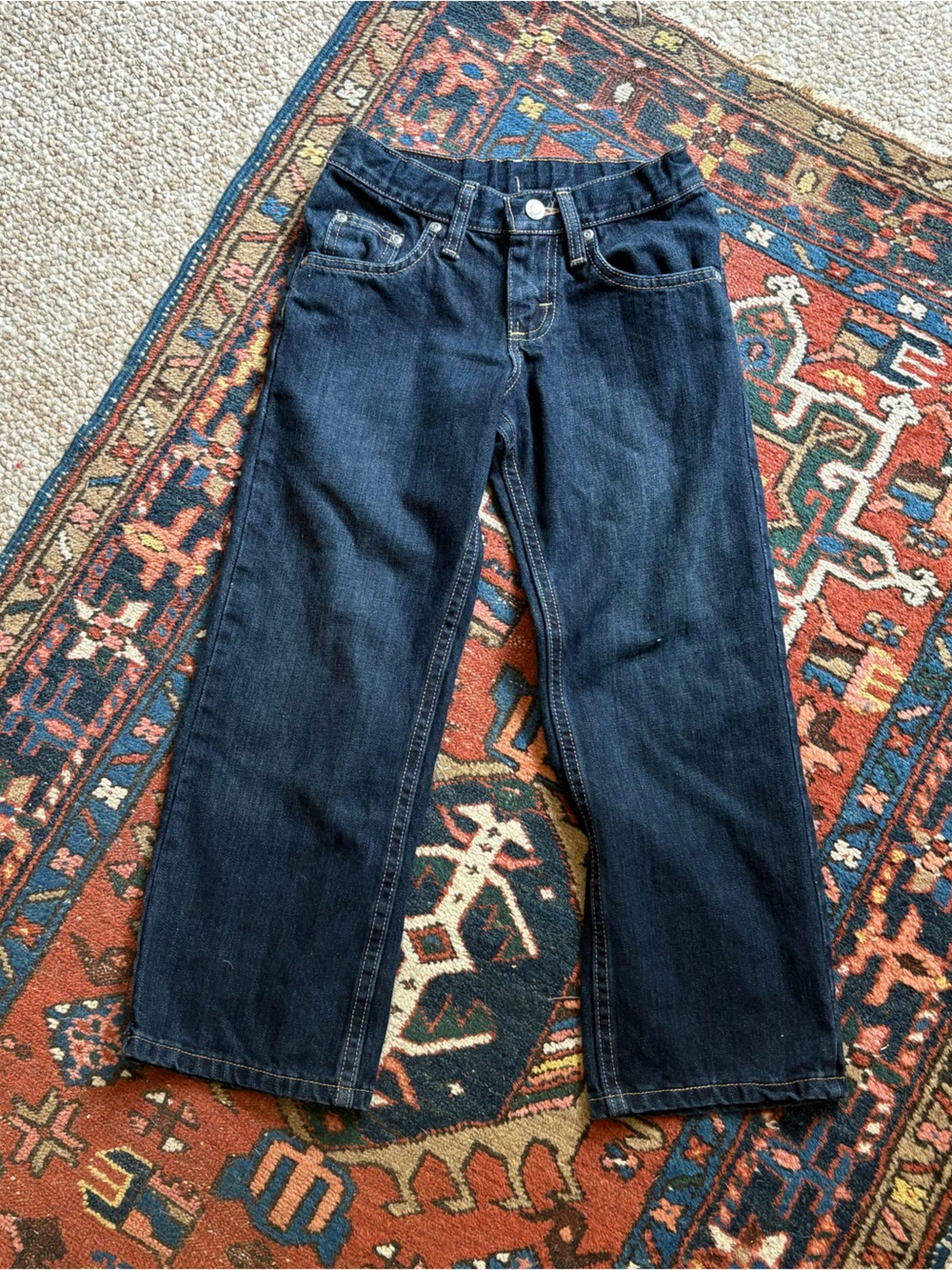 Lee premium select Kids Dark Blue Straight Jeans size 8 R